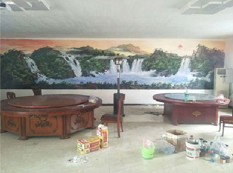 留坝墙绘-写实风景