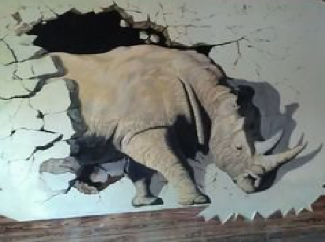 留坝在墙绘中，如何绘制3D效果？