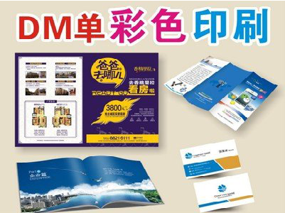 留坝单页印刷，色彩搭配简单。