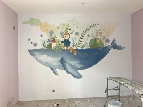 留坝手绘墙的特点及优势。